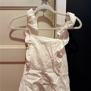 LC Lauren Conrad Cream Ruffle Blouse